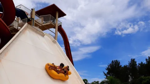 Hot Half no Lagoa Termas Parque: Rampa em U